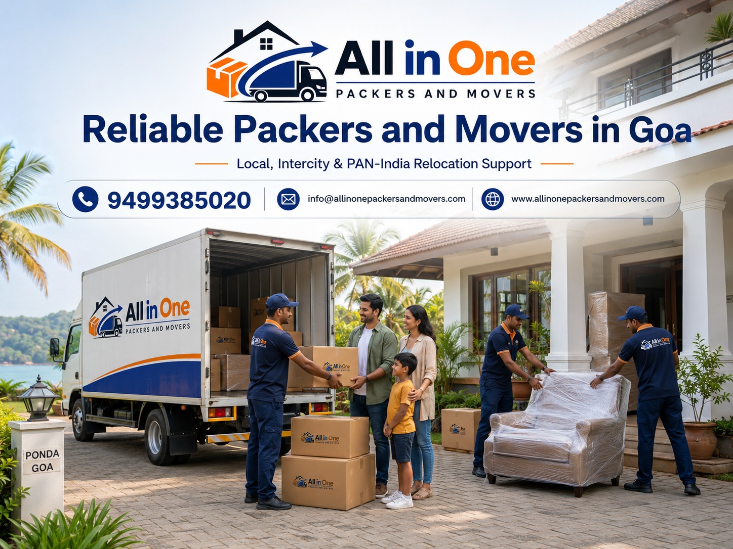 All in One Packers and Movers relocation planning in Goa